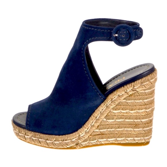 Prada jute wedge heels. Size 38.5. Never worn. - Picture 1 of 5